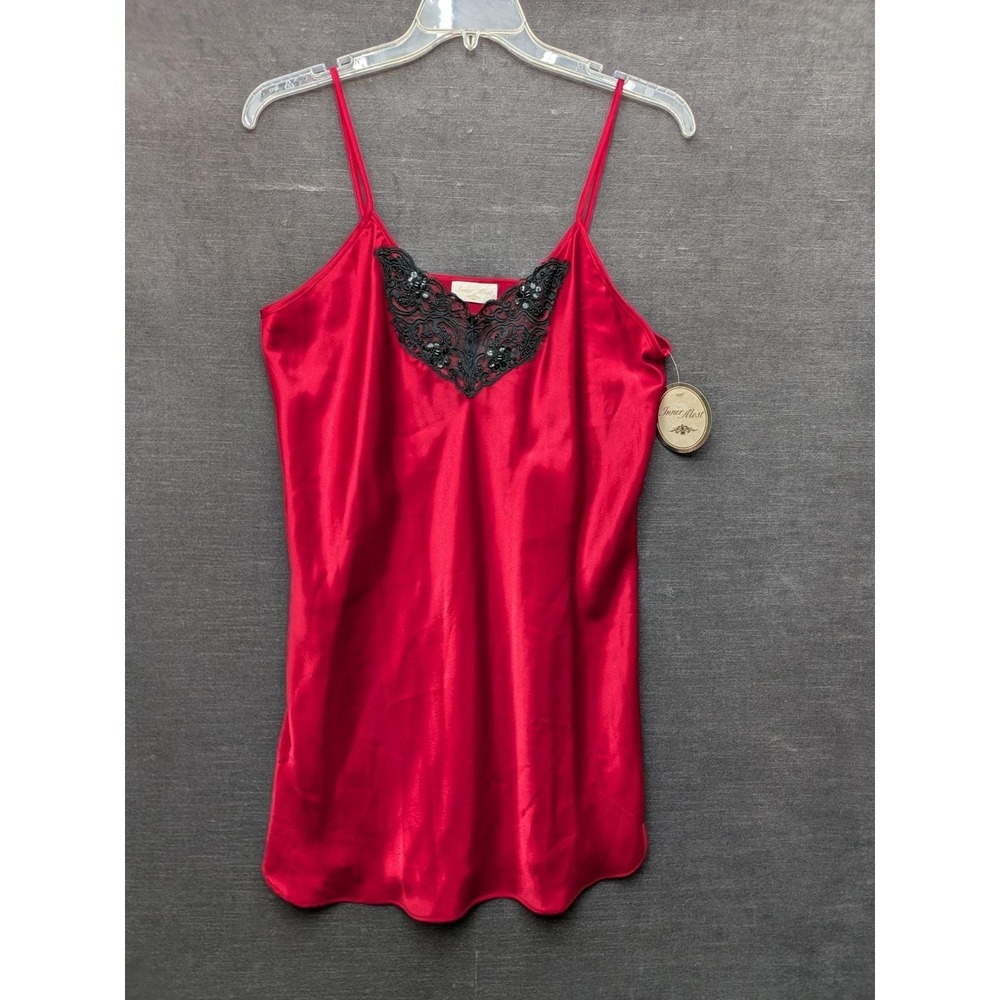 Vintage Inner Most Red/Black Slip Lingerie Negligee Sexy NWT Size Large Sissy